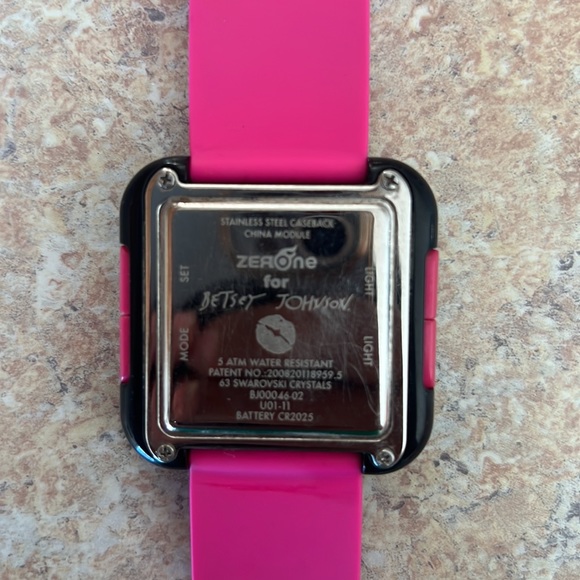 Betsey Johnson Pink Digital Watch - Picture 4 of 7
